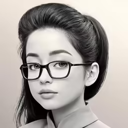 a woman wearing glasses with the words dork in black