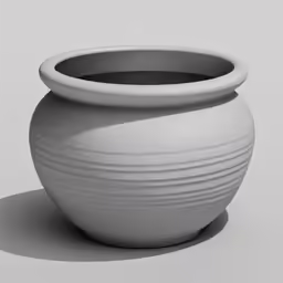 a white vase sitting on top of a white floor