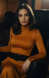 a women who is sitting in a chair