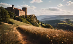 the path to the castle leads to the valley