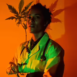a black female in a green shirt and stethoscope