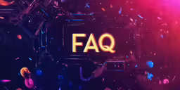 colorful neon text is featured on a dark background