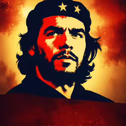 a man with long hair wearing a stars hat,a man wearing a hat and a black shirt