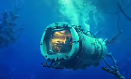 the inside of an open underwater device