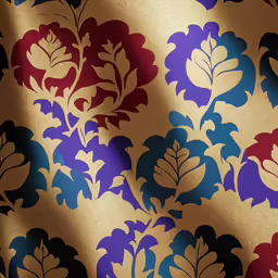 the color and pattern of an oriental wallpaper