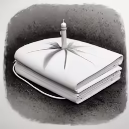 a candle that is sitting on some books