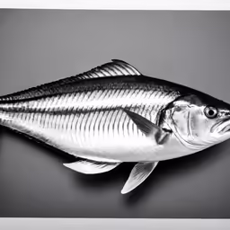 a small silver fish on a table