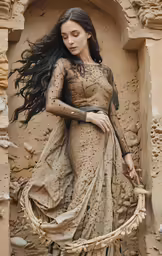 the woman in this dress is wearing some sort of clothing