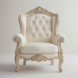 this is an old fashioned upholstered chair