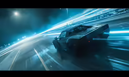 an image of a car speeding down the highway