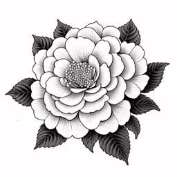 a flower with black and white flowers in it,a white flower that has some black leaves on it