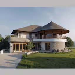 a big house that looks like an old world house