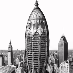 there is a giant object being built in the city