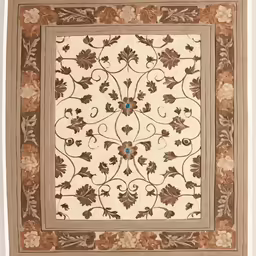 a piece of art that looks like something from a rug