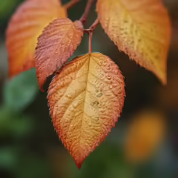 this is a leaf that is very wet