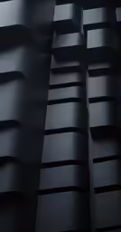 abstract black background showing a grid of lines and shapes