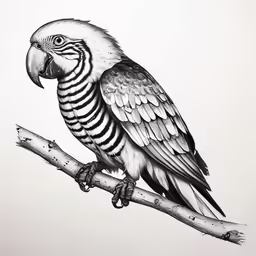 a parrot sitting on top of a branch