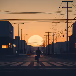 a person on a bicycle walks along a busy street