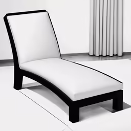 a chair sitting next to a white wall