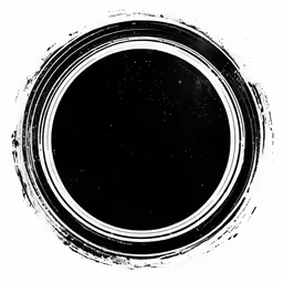 a black circle with an dots on top