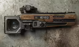 an old camera laying on the ground