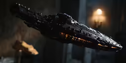 a spaceship being carried by another spacecraft type vehicle