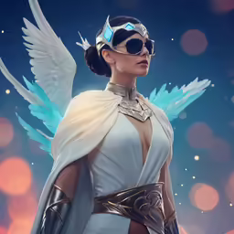 an image of a woman with wings and jewelry