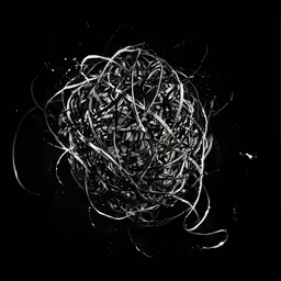 the light is shining on a messy white object