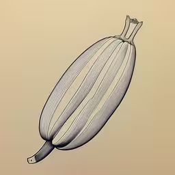 an illustration of a banana is hanging on the wall,an illustration of a giant banana in a striped fabric