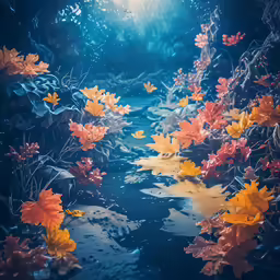 the water is very clear and blue in color