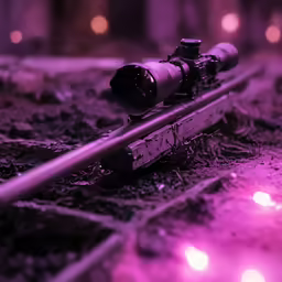 close up photo of a purple light