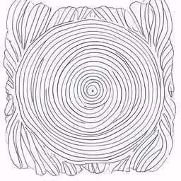 a drawing that has been drawn in a spiral pattern