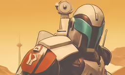 this is a painting of a character in the star wars