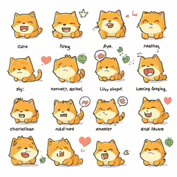 the many facial expressions of cats that are in the same language