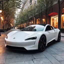 the new tesla i spy in front of a store