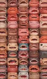 a pile of many different kinds of clay objects