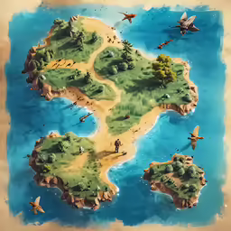 an illustration of the map for a game