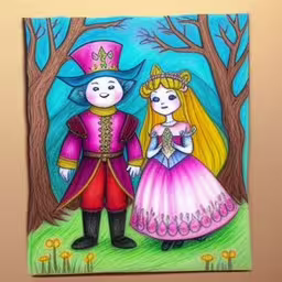 a painting on the wall of a man and woman,painting of a wedding on a paper wall hanging