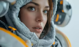 a person that is standing in the snow
