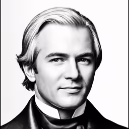 a man in a tuxedo and bow tie looking straight ahead