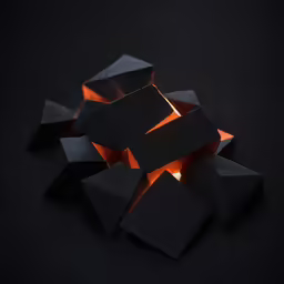 black wood burning in an oil lamp