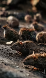 many wild animals walk around on the ground