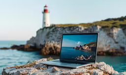 the lap top has the same landscape as the laptop