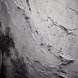 water that is melting and some leaves are under it