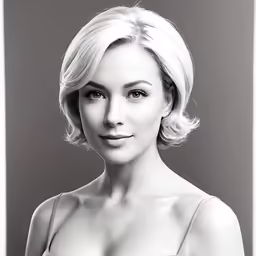 a woman in a bra top posing for a black and white photo