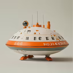 an old fashioned round object has a radio on top