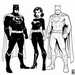 an image of batman and other superhero characters
