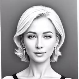 the face and shoulders of an older woman with light blonde hair