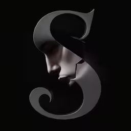 an artistic sculpture of the face and head of a woman with dark background