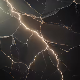 a lightning is pictured in this artistic shot